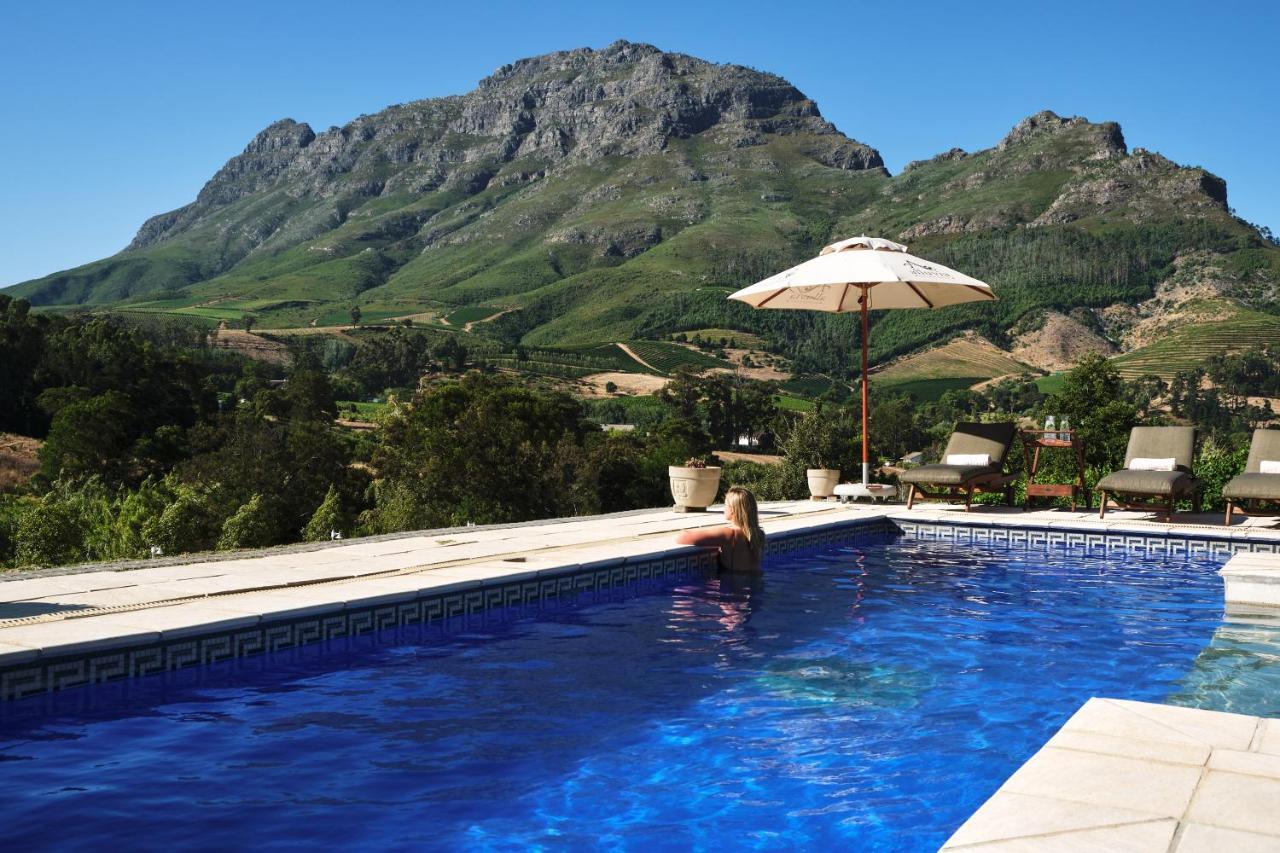 Alluvia Boutique Winery & Luxury Accommodation Stellenbosch Exteriör bild View of the Sierra de Aracena